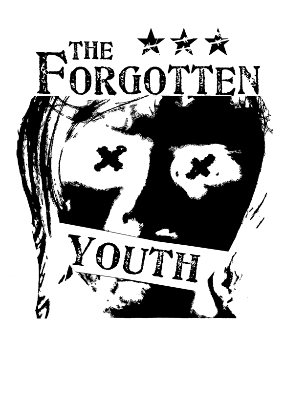 The forgotten youth - tshirt logo schwart